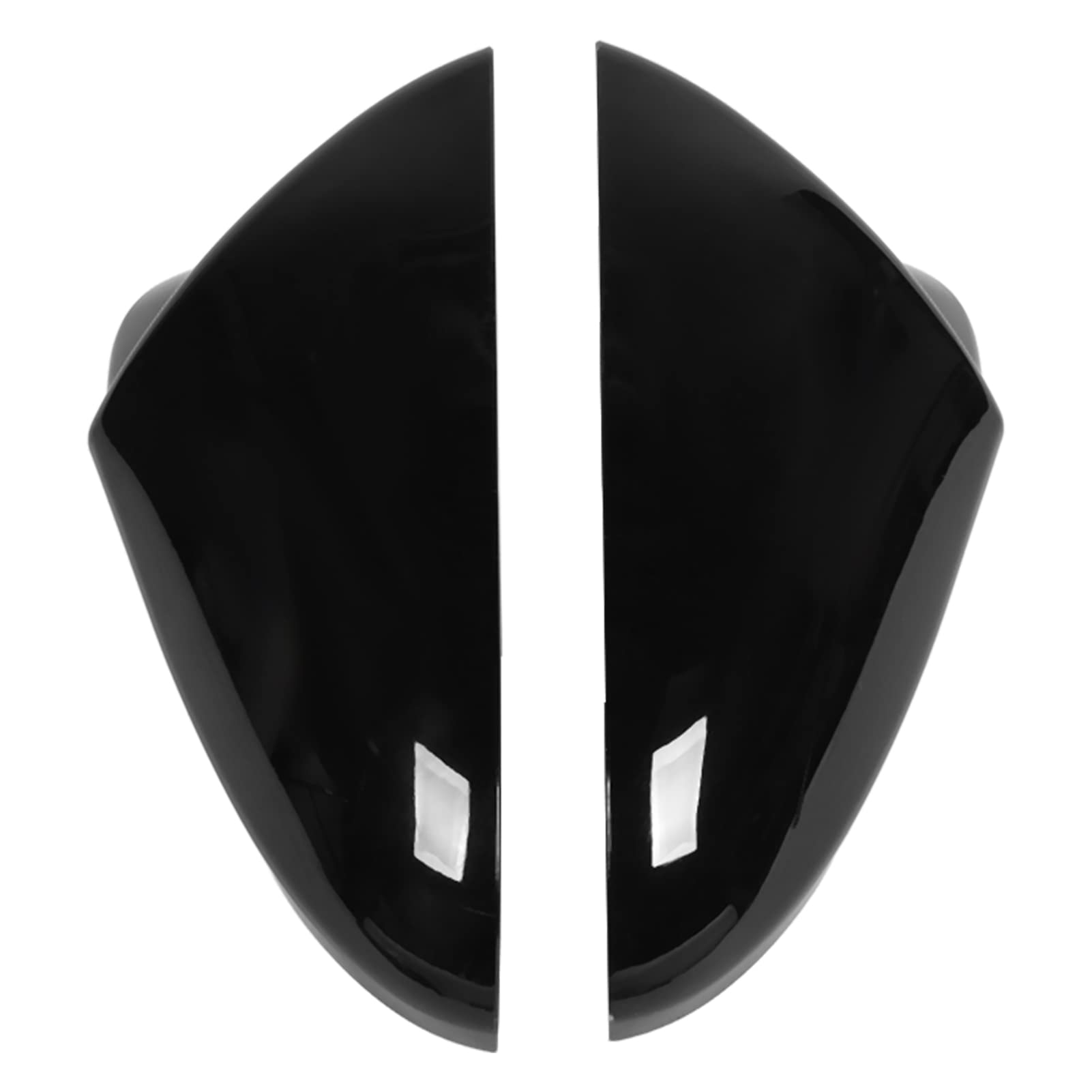 Demeras Door Mirror Housing - High Strength Rearview Mirror Cover Trim, Anti-Scratch & Rustproof, UV Protective Non-Fading Car Mirror Accessories (Black) - Perfect for Sedans, SUVs, and Trucks