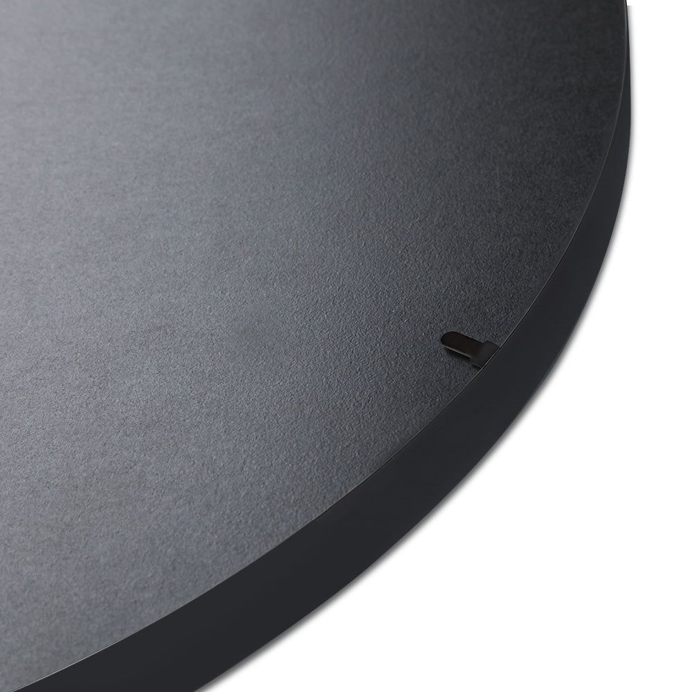 Embellir 36-Inch Round Wall Mirror - Black Framed Bathroom Vanity Mirror for Makeup & Home Decor - Perfect for Bedroom, Living Room, and Bathroom