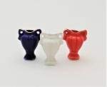 Melody Jane Dollhouse 3-Piece Decorative Miniature Vase Set with Handles - Perfect for Dollhouse Decor, Miniature Displays & Collectible Ornaments