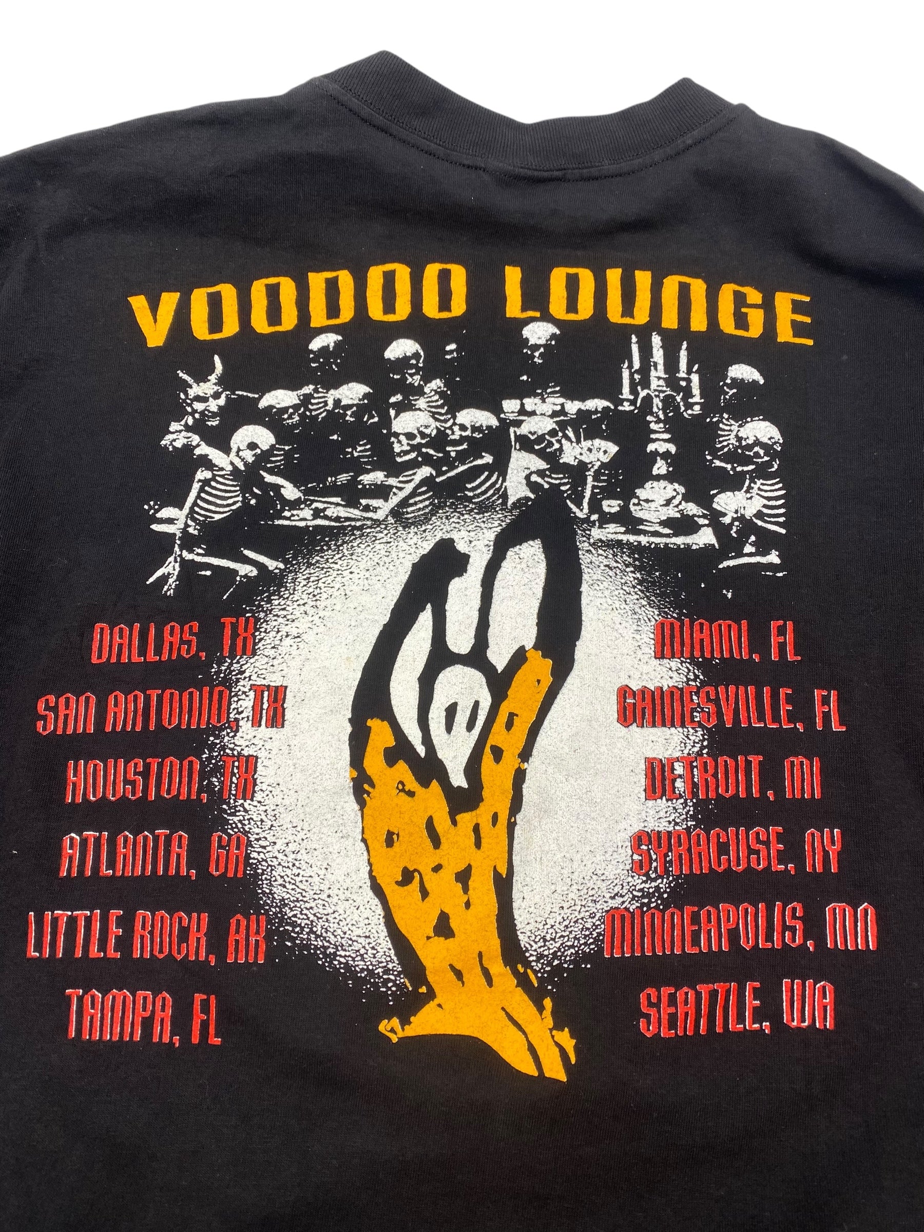 Vintage 1994 Rolling Stones Tour T-Shirt Men's XL - Classic Rock Band Tour Tee for Concerts & Casual Wear
