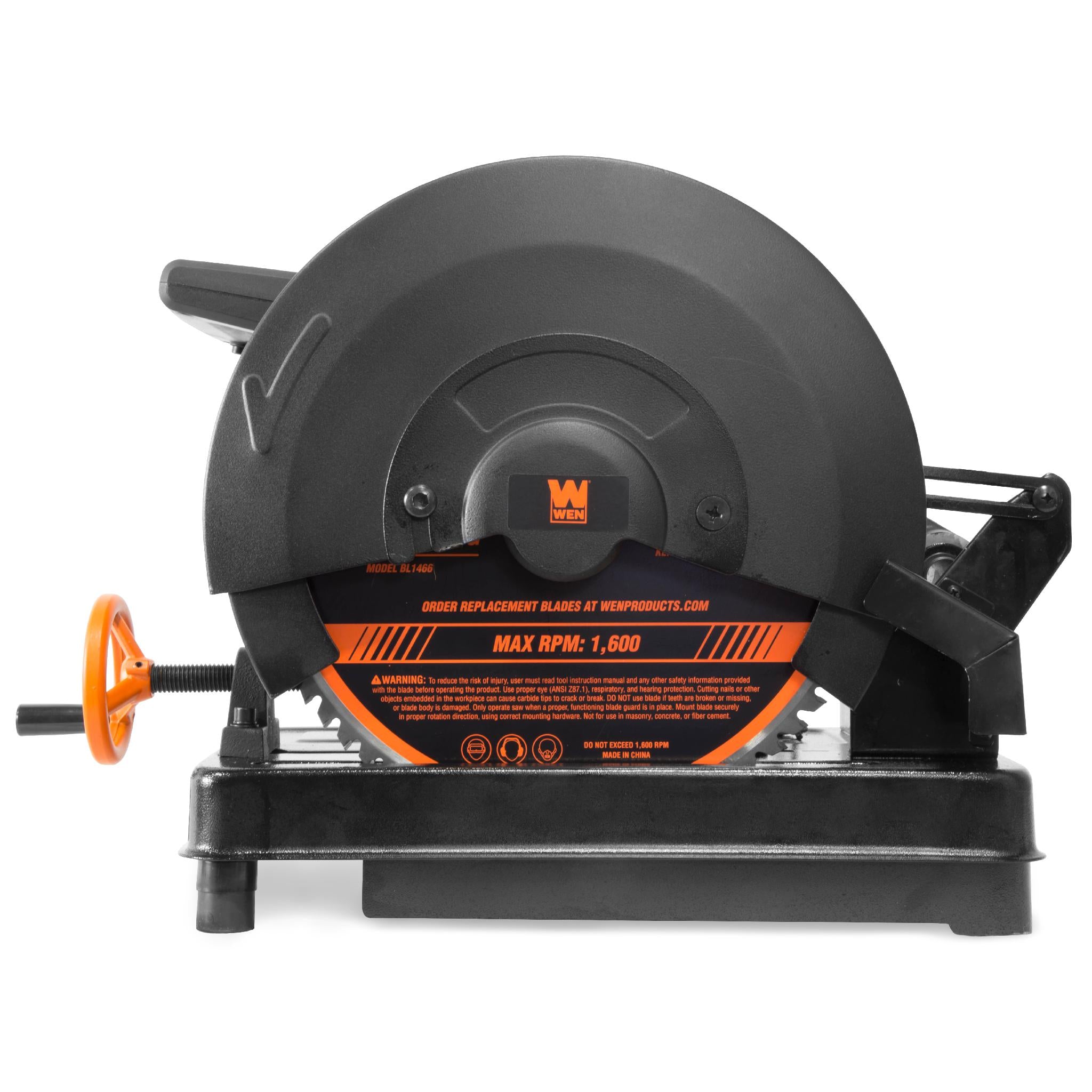 WEN CM1446 15 Amp 14-Inch Multi-Material Cut Off Chop Saw with Carbide-Tipped Metal Cutting Blade - Perfect for Metal Fabrication, Construction, and DIY Projects