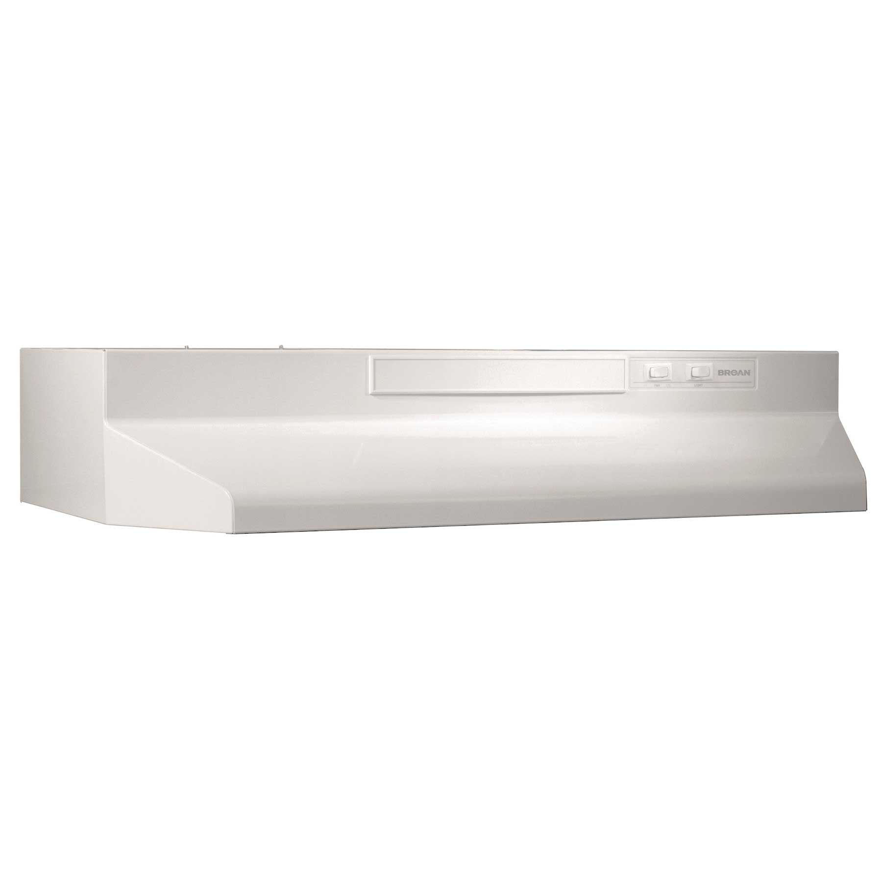 Broan White 30-Inch 210 CFM Under Cabinet Range Hood - BU230WW | Powerful Kitchen Ventilation for Smoke & Odor Removal | Perfect for Home Cooking & Grilling