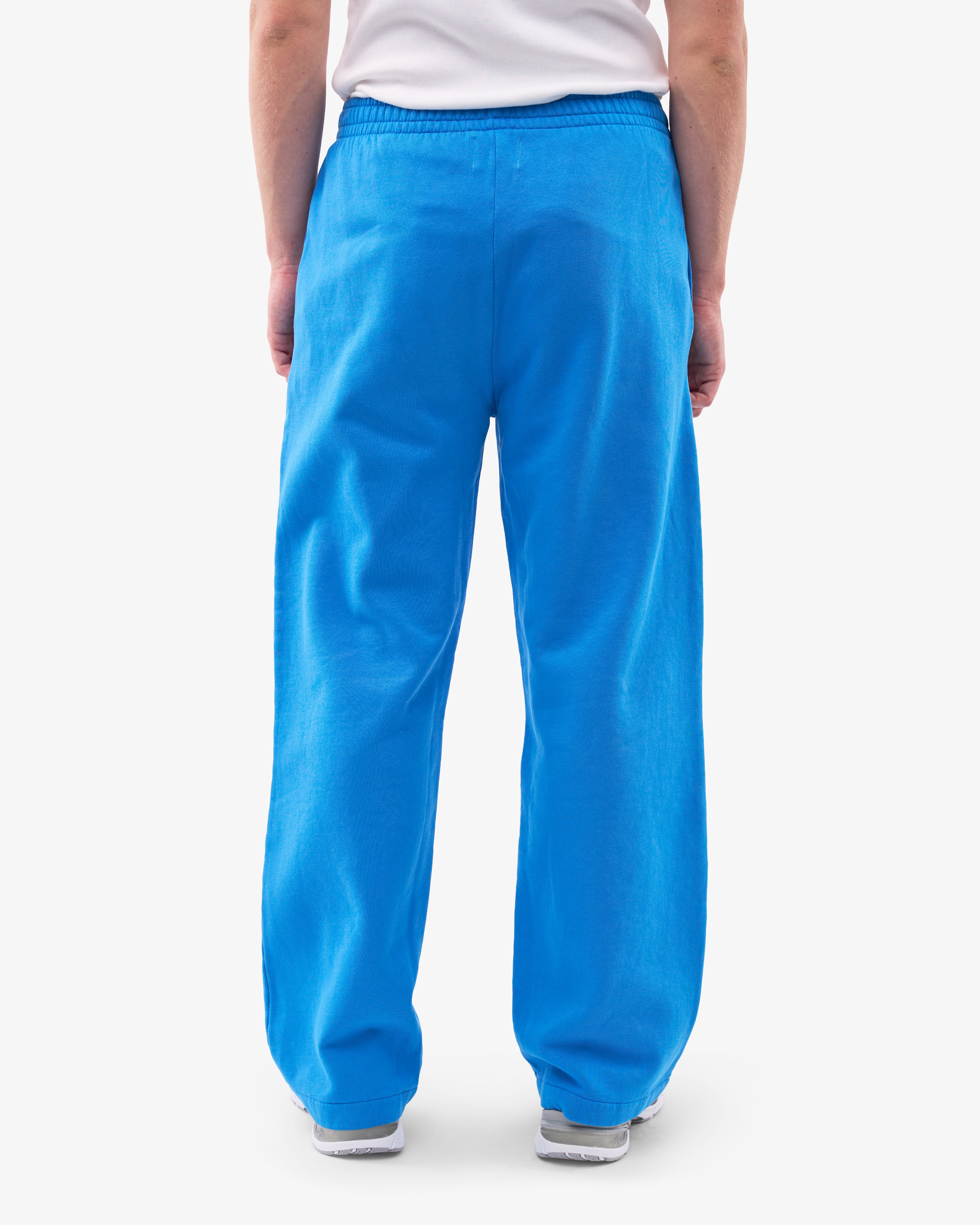 Organic Straight Leg Sweatpants for Women - Soft & Comfortable Pacific Blue Joggers | Lounge, Yoga, Running & Casual Wear