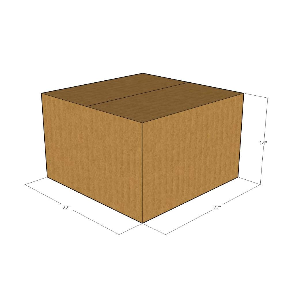 75 Pack 22x22x14 Inch 32 ECT Corrugated Shipping Boxes - Heavy Duty Moving Boxes for Business, Office & Home Use | Perfect for Packing, Storage & Shipping Items