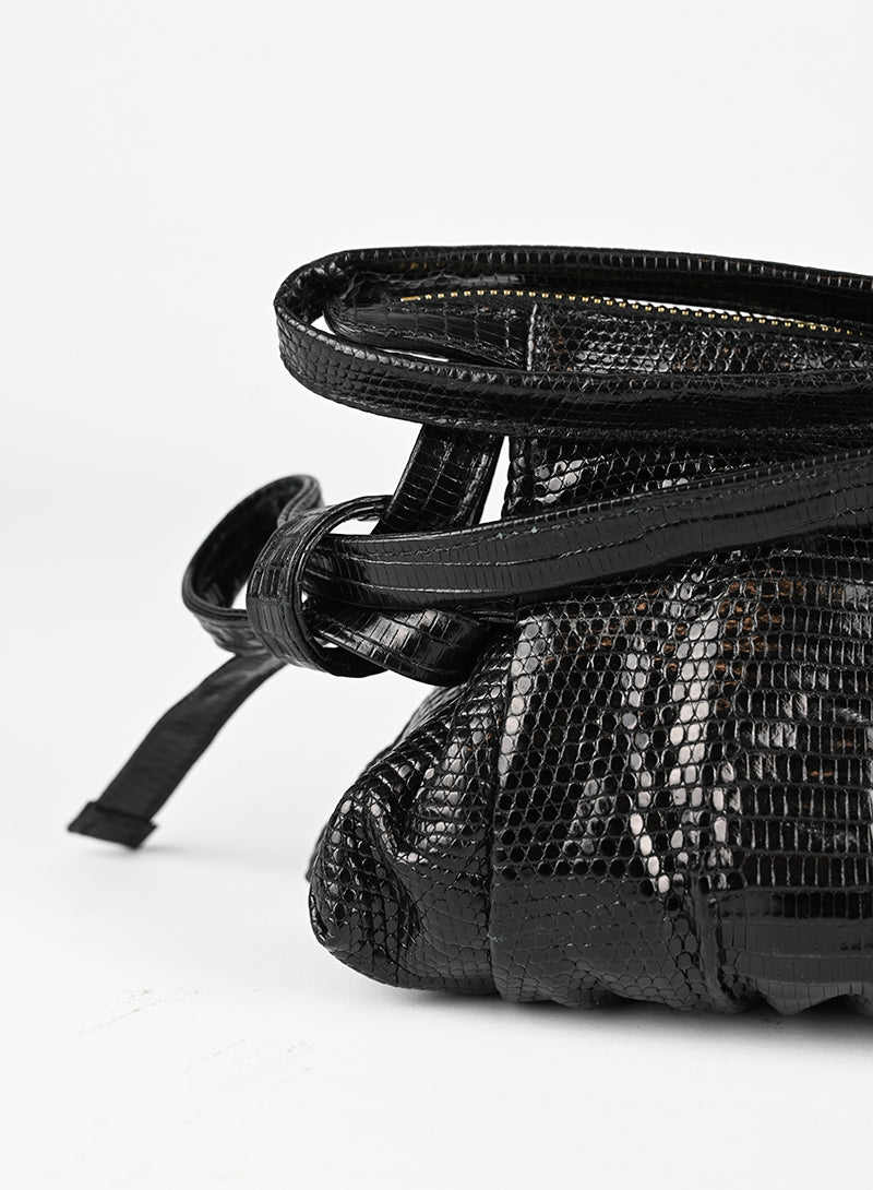 Luxury Gucci Black Lizard Leather Handbag for Women - Perfect for Evening Parties, Business Meetings & Fashion Events