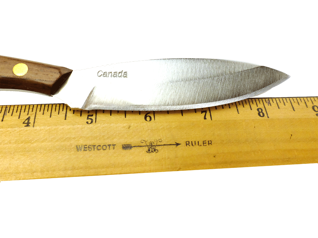 Premium Grohman #1 Stainless Steel Canadian Belt Knife - 4.25