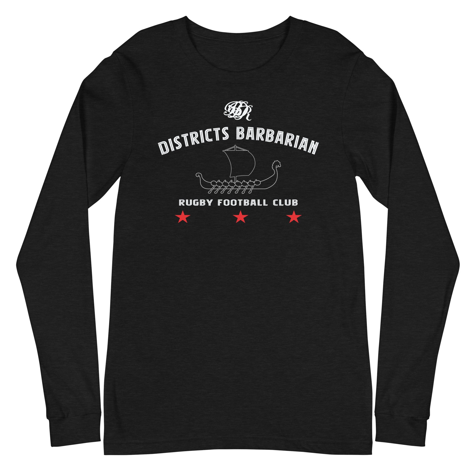 Districts Barbarian RFC Long Sleeve Social Tee - Men's Casual Graphic T-Shirt for Football Fans | Perfect for Game Day, Tailgating & Streetwear