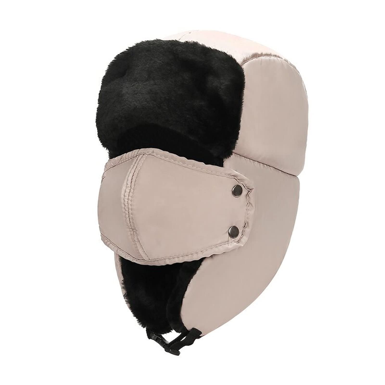 Unisex Winter Bomber Hat with Velvet Lining & Ear Flaps - Thick Russian Style Warm Hat for Men and Women - Perfect for Skiing, Snowboarding & Cold Weather Outdoor Activities