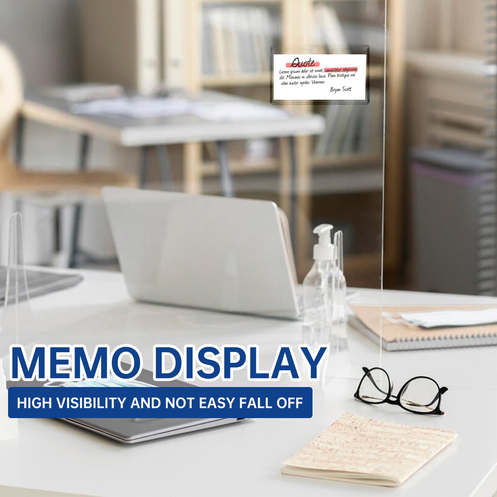 6 Pcs Clear Car Business Card Holder & Parking Pass Display - Windshield Window Organizer for Business Cards, Parking Permits, Toll Passes - Perfect for Vehicles, Offices & Commuters