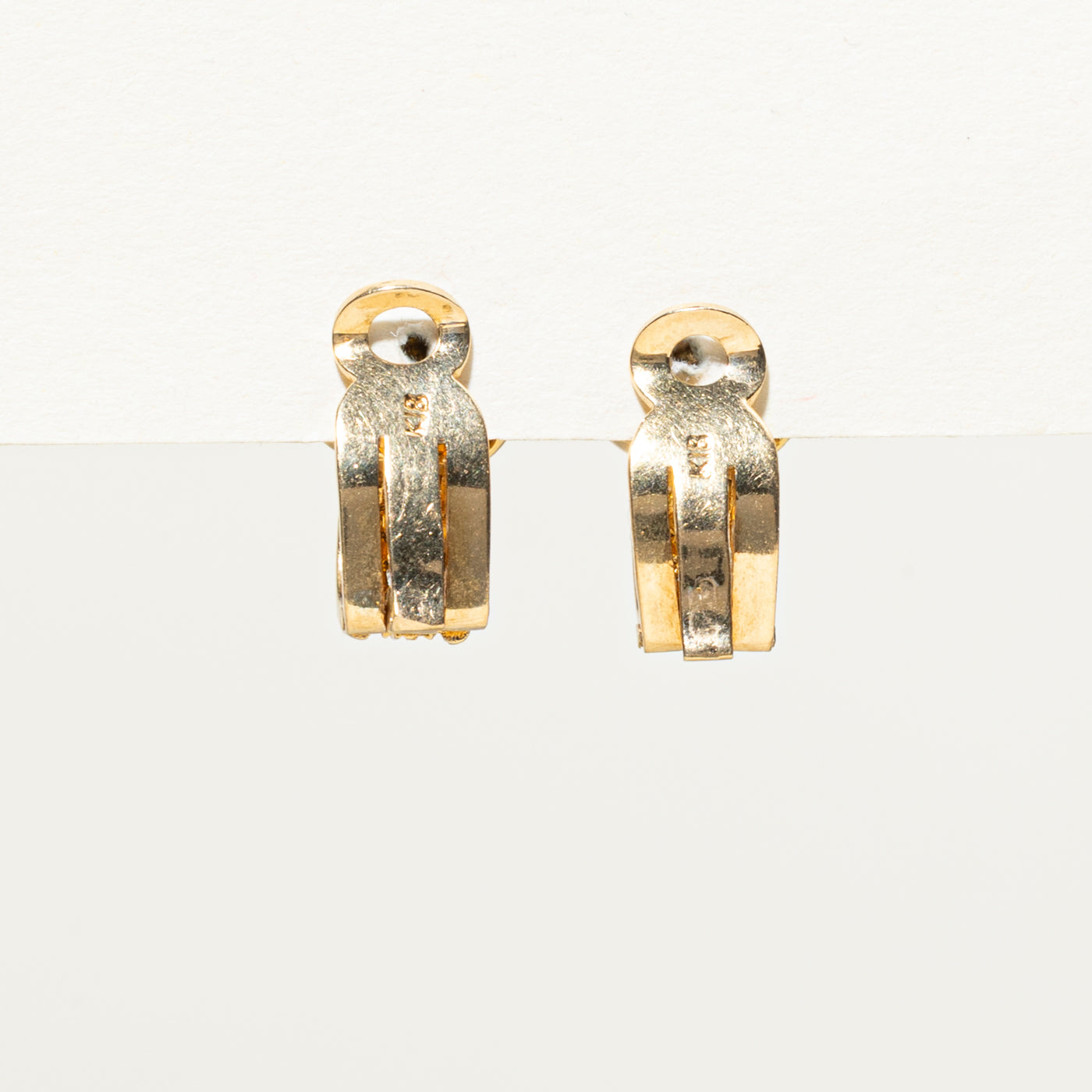 Vintage Pearl & Diamond Clip-On Earrings - 0.06ctw Elegant Dangle Earrings for Women | Perfect for Weddings, Parties & Special Occasions