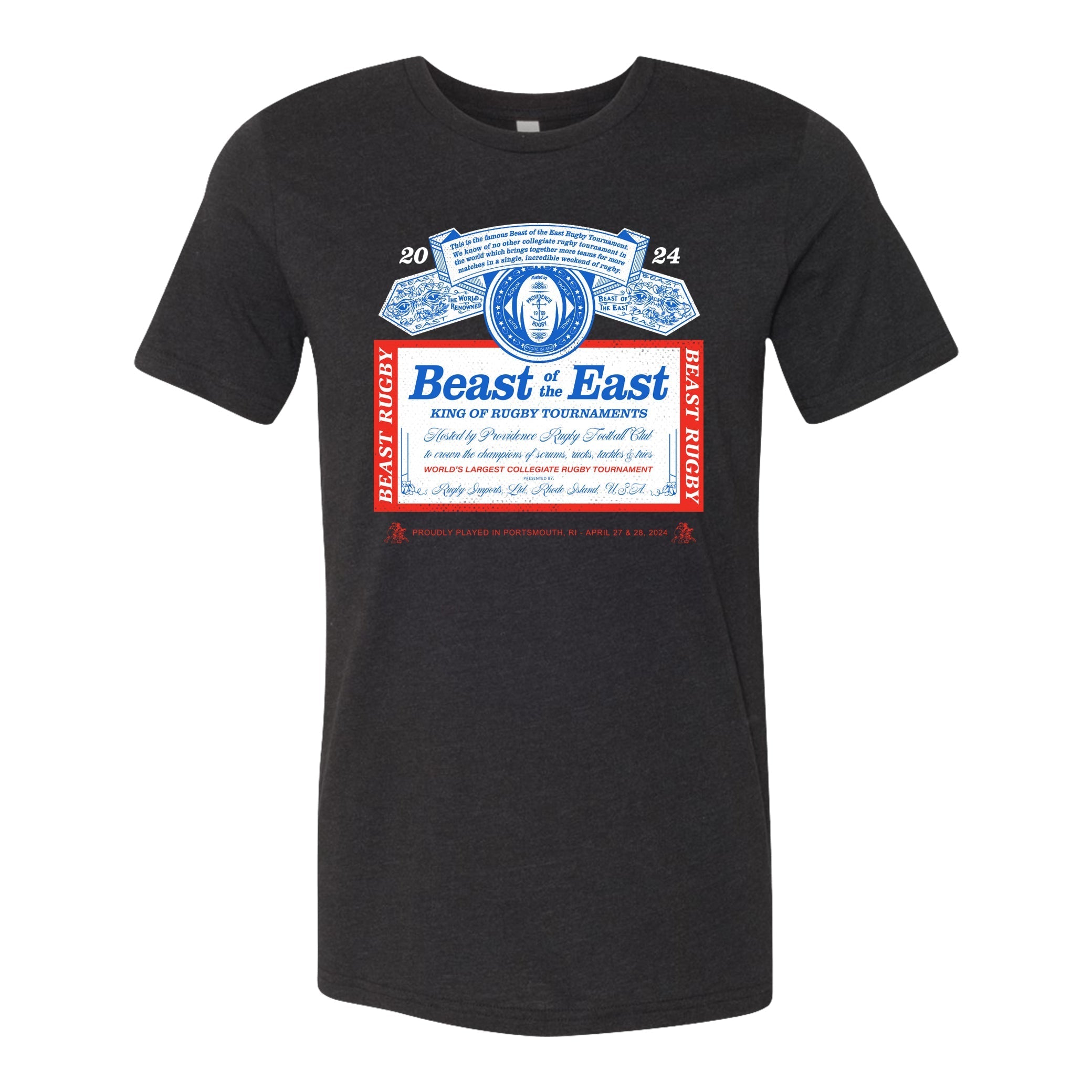 BOE '24 King of Rugby T-Shirt - Men's Sports Jersey for Rugby Fans - Perfect for Game Day, Training & Fan Support