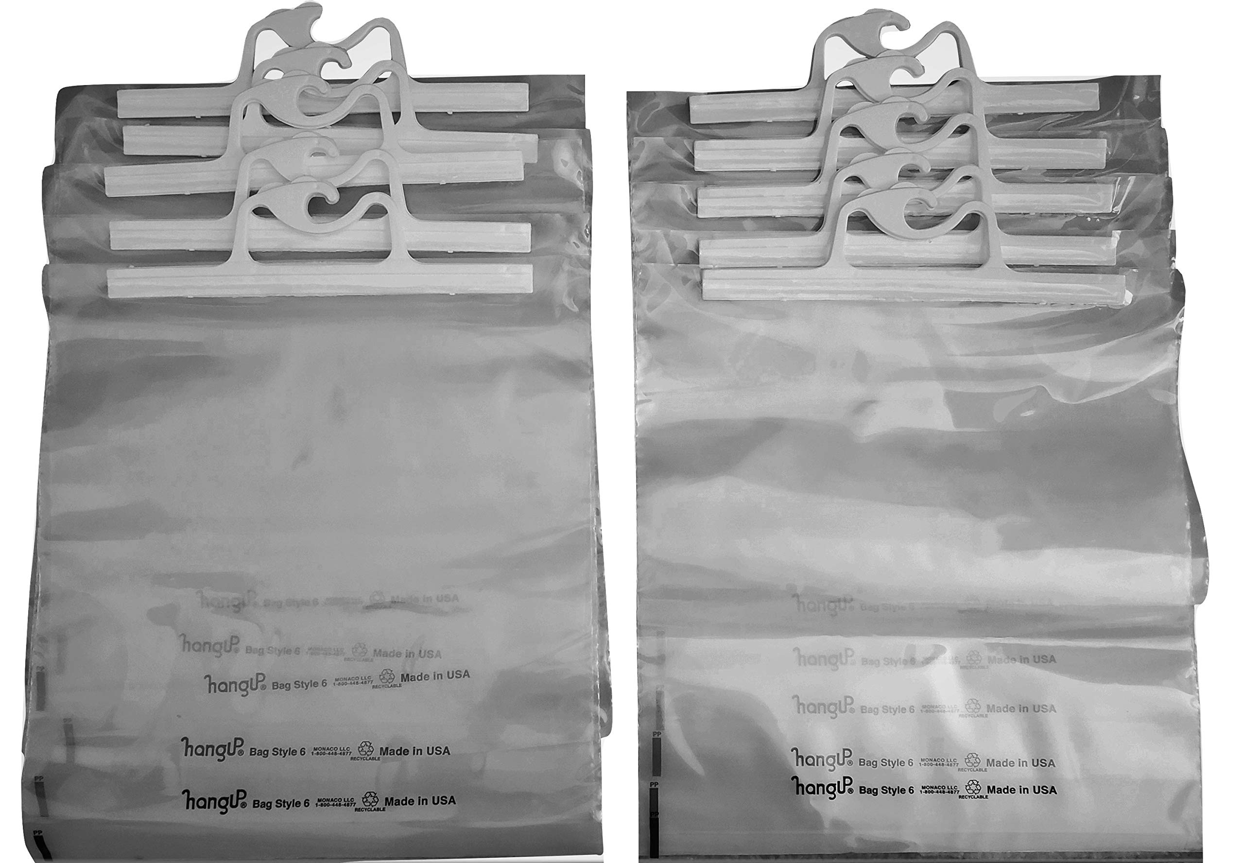 Monaco Original 10-Pack Clear Plastic Hanging Storage Bags 12.5 x 14.5 Inches - Perfect for Pharmacy, Classroom, Library Organization & Home Storage Solutions
