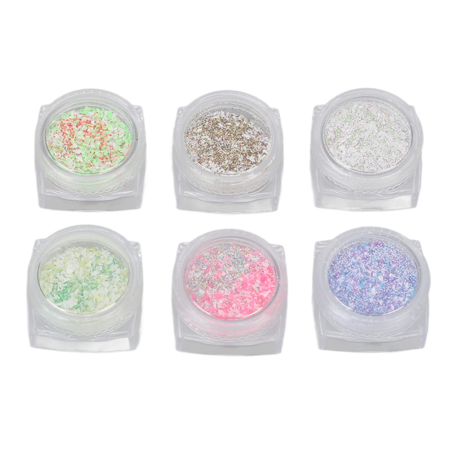 Ubersweet® Mixed Color Fine Nail Art Glitter Powder - Professional Salon Quality Nail Glitter for Manicure, Pedicure, DIY Nail Designs & Acrylic Nail Art - Perfect for Parties, Weddings & Special Occasions