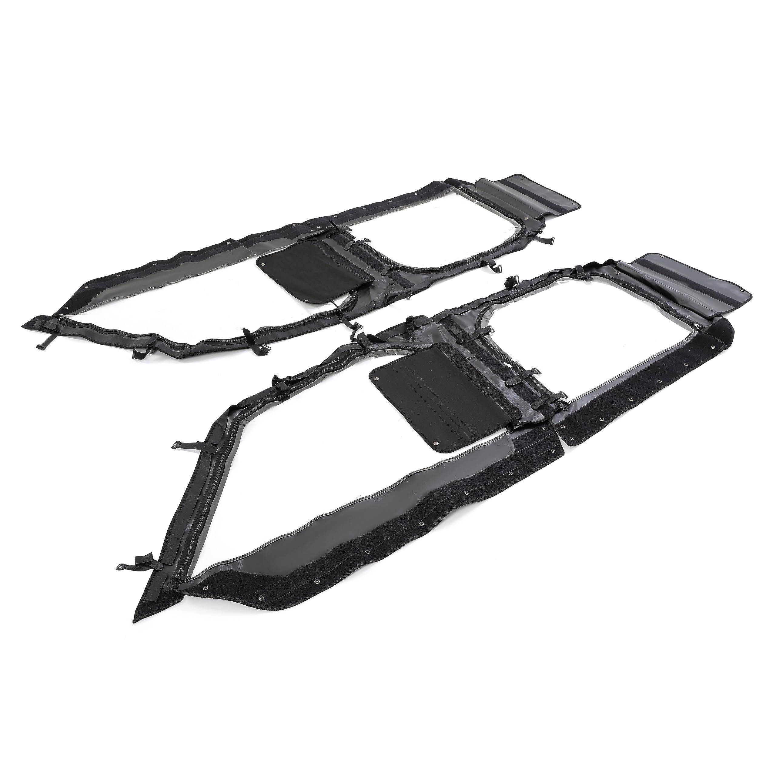 HECASA Soft Upper Door for 2017-2023 Polaris General 4 1000/XP 4 1000 4-Seat UTV - Weatherproof Cab Enclosure Accessories for Off-Roading, Hunting & Winter Protection