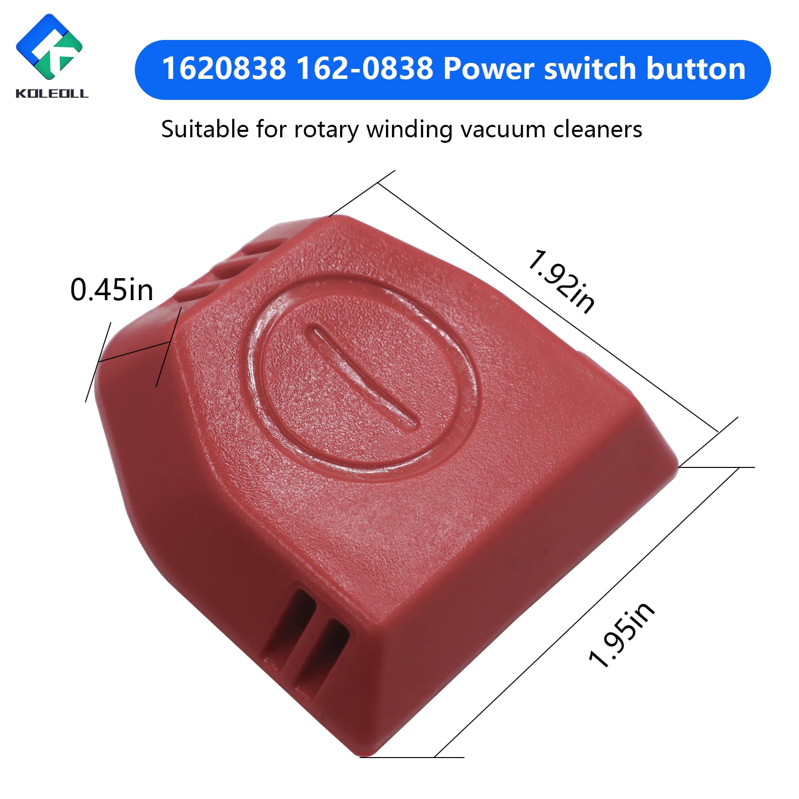 Original Power Switch Button 162-0838 Replacement for Bissell Swivel Rewind Vacuum Cleaner - Perfect for Home Cleaning & Maintenance