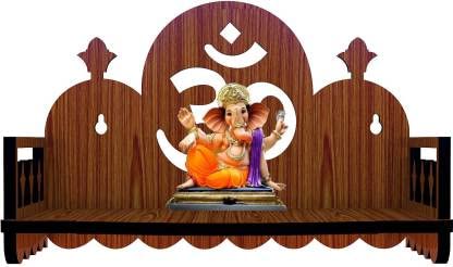Premium Engineered Wood Home Temple for Christmas & New Year Gifts - Perfect for Home, Office Decor & Spiritual Spaces