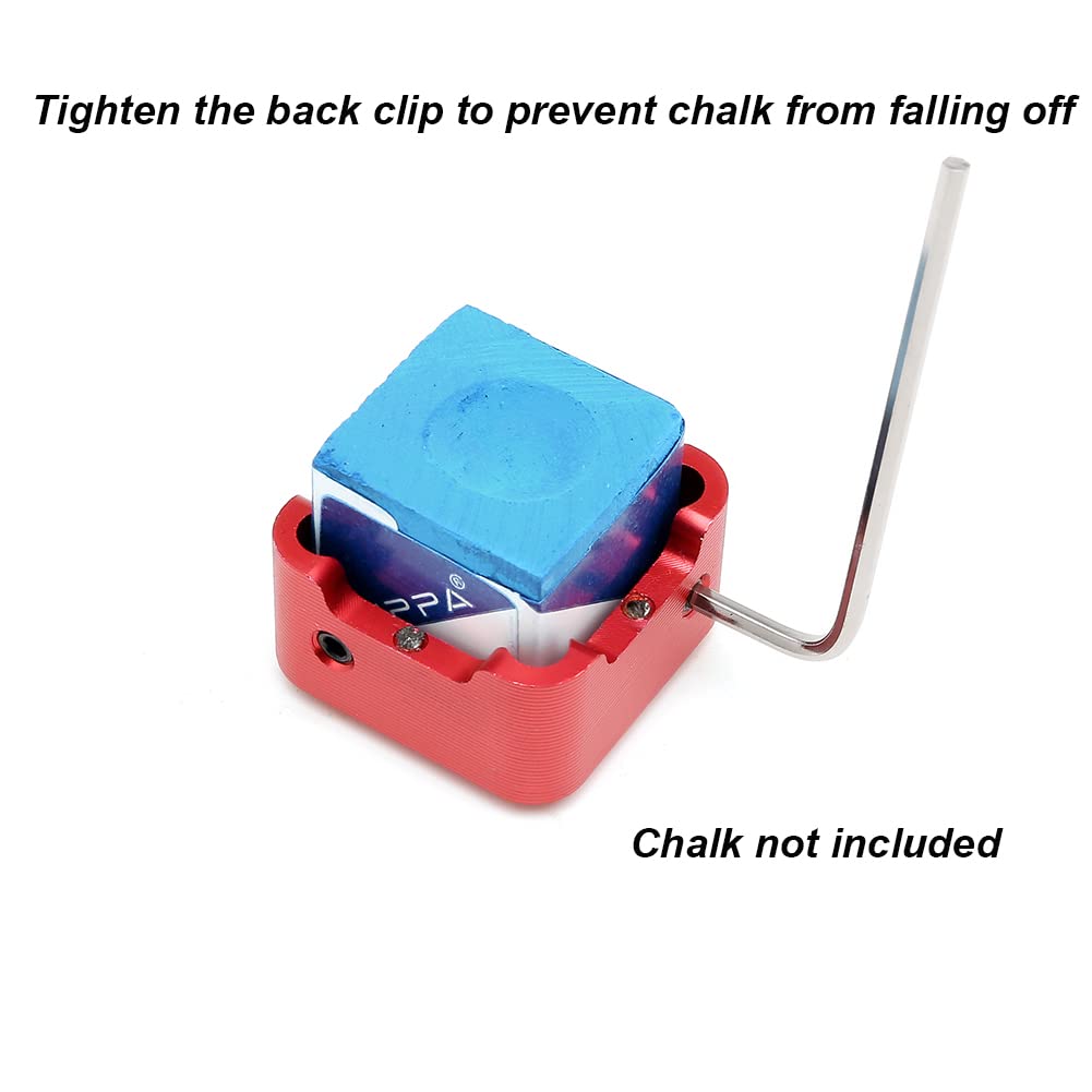 Premium Pool Cue Chalk Holder - Portable Billiard Chalk Cube Case for Snooker & Pool Accessories - Perfect for Bars, Game Rooms & Professional Tournaments