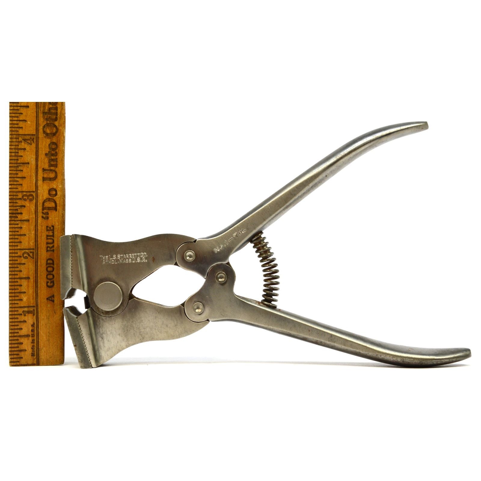 STARRETT No. 1 7-Inch Adjustable Jaw Nippers - Professional Wire Cutters & Machinist Tool for Metalworking, Electrical Work, and DIY Projects