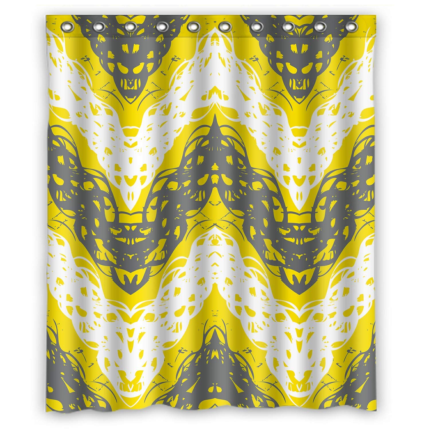 ECZJNT Waterproof Shower Curtain - Brushed Zigzag Line Texture, Multicolor Design for Spring & Summer, 60x72 Inch Bathroom Decor | Perfect for Modern Homes, Apartments & Guest Bathrooms
