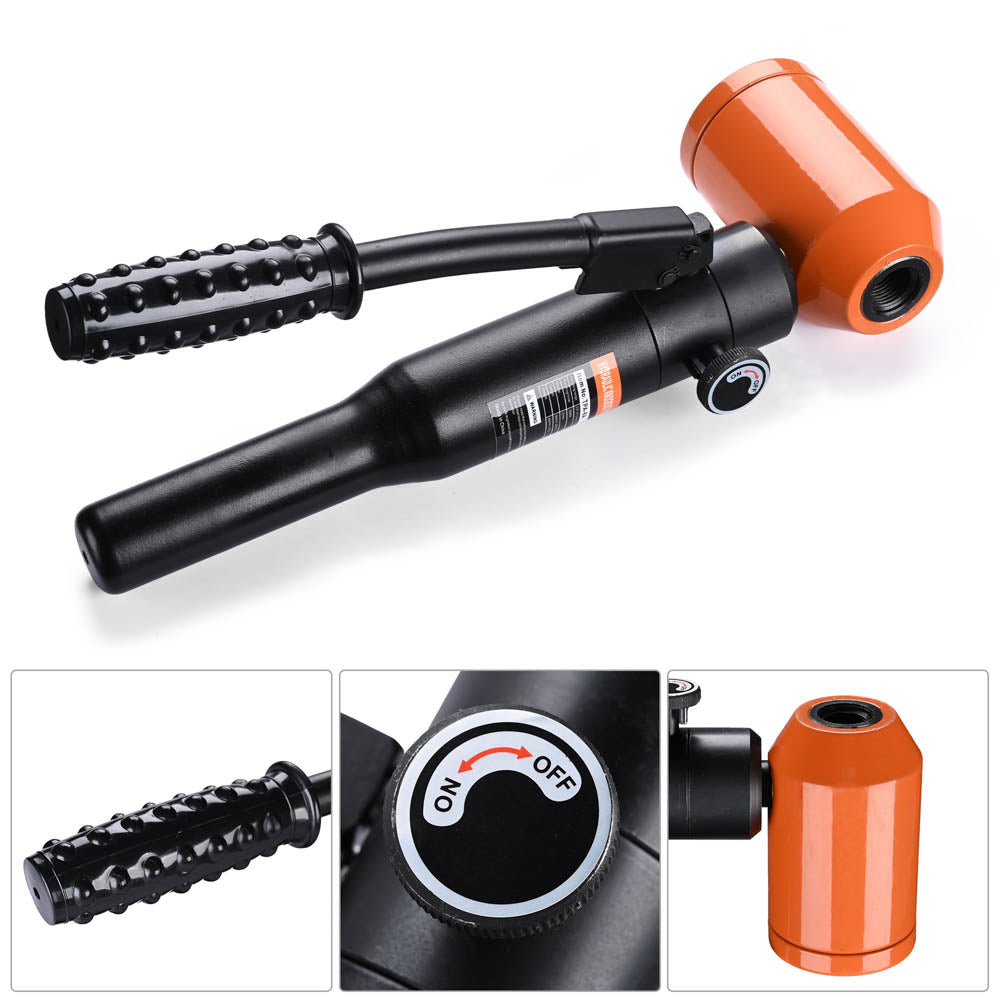 8 Ton Hydraulic Hole Punch - Heavy Duty Steel Punch Tool for 1/2