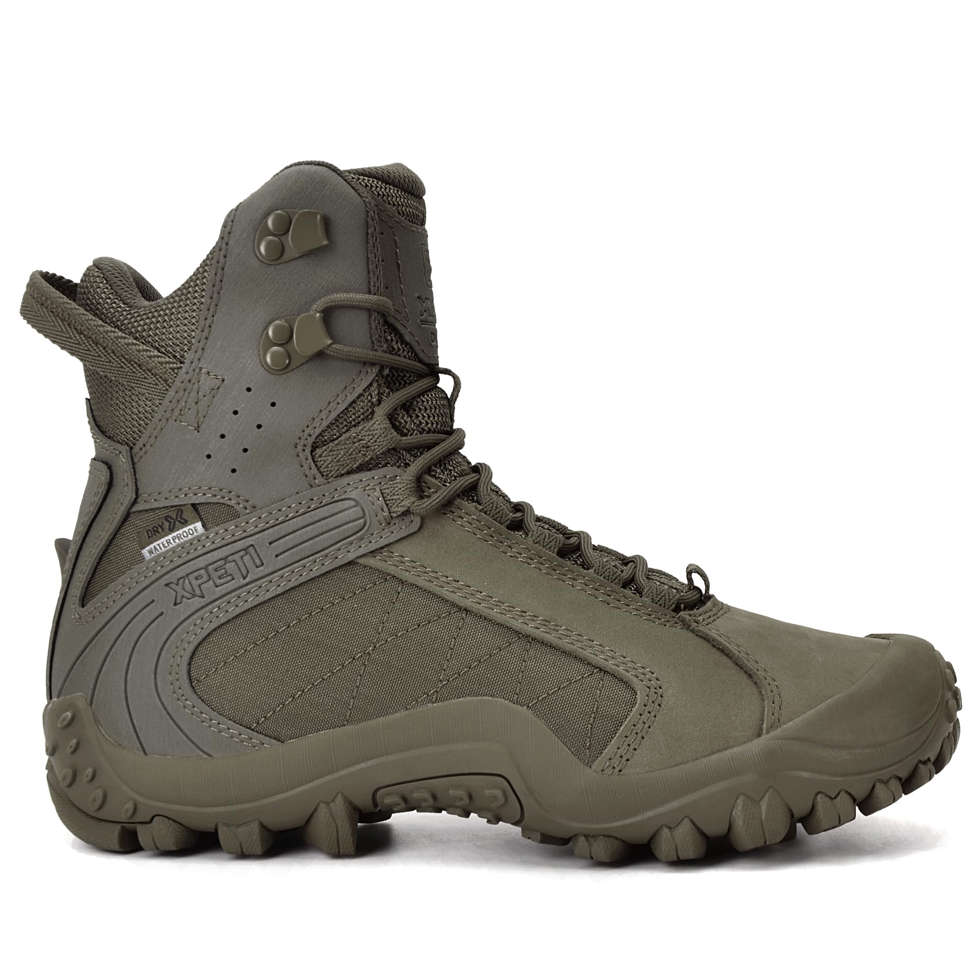 XPETI Men's Raptor Tactical Boots - Waterproof Hiking Boots for Outdoor Adventures, Military & Work - Lightweight & Durable for Hunting, Camping & Construction