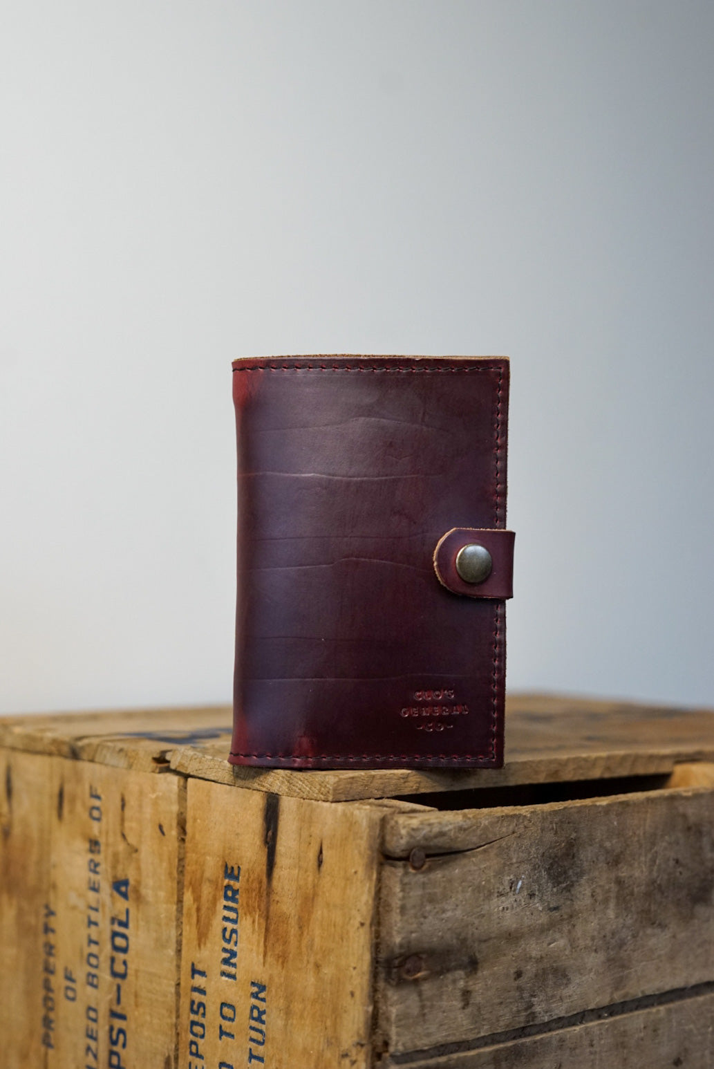 Premium Horween Oxblood Leather Passport Wallet - RFID Blocking Travel Organizer for Secure & Stylish Journeys - Perfect for Business Trips, Vacations & International Travel