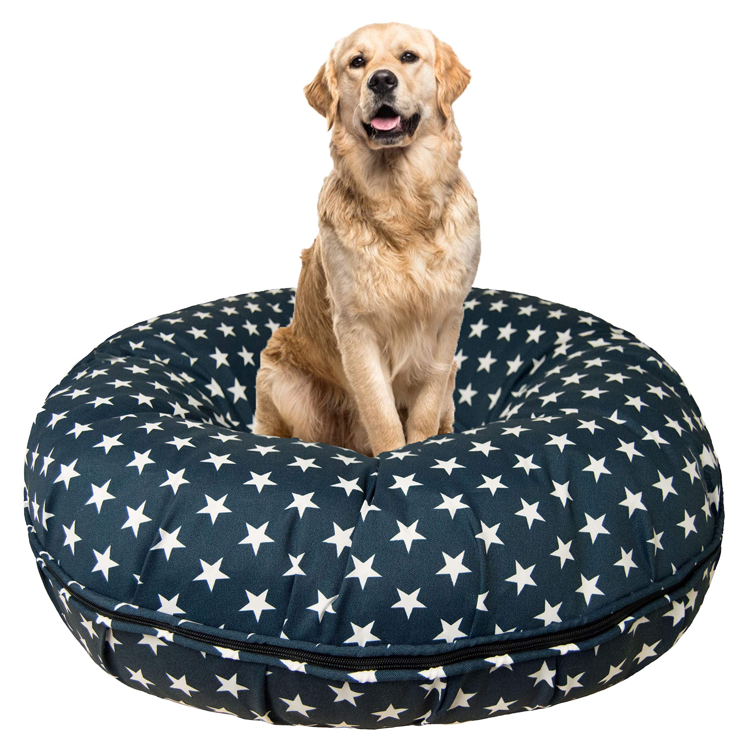 Bessie and Barnie Waterproof Indoor Outdoor Durable Dog Bed with Removable Washable Cover - Perfect for Pets, Small Medium Large Dogs - Ideal for Home, Travel & Camping