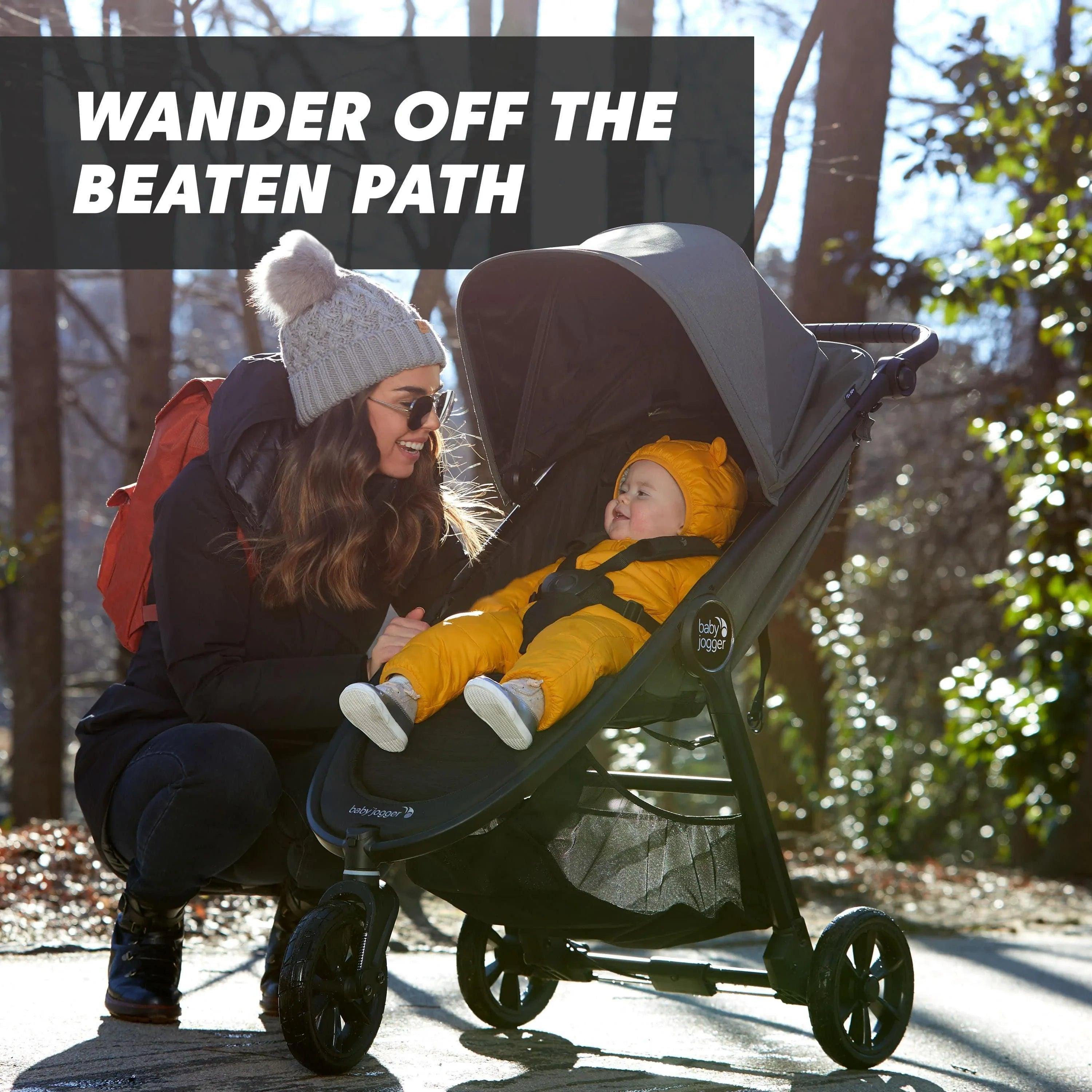**Baby Jogger City Mini GT All-Terrain Stroller & City Go 2 Infant Car Seat Travel System - Lightweight, Compact Fold for Urban & Outdoor Adventures**    **使用场景:** Perfect for city strolls, jogging, travel, and everyday errands with your baby.