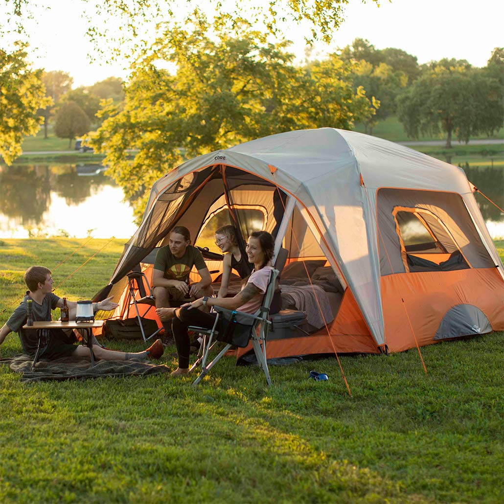 4 & 6 Person Cabin Tents for Camping - Lightweight Portable Tent with Carry Bag & Gear Loft Organizer | Perfect for Family Outdoor Adventures, Backpacking & Car Camping Trips