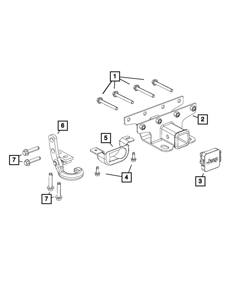 Heavy Duty Trailer Tow Receiver Kit - 2