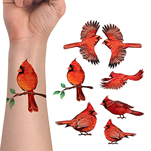Set 7 Red Cardinals Birds