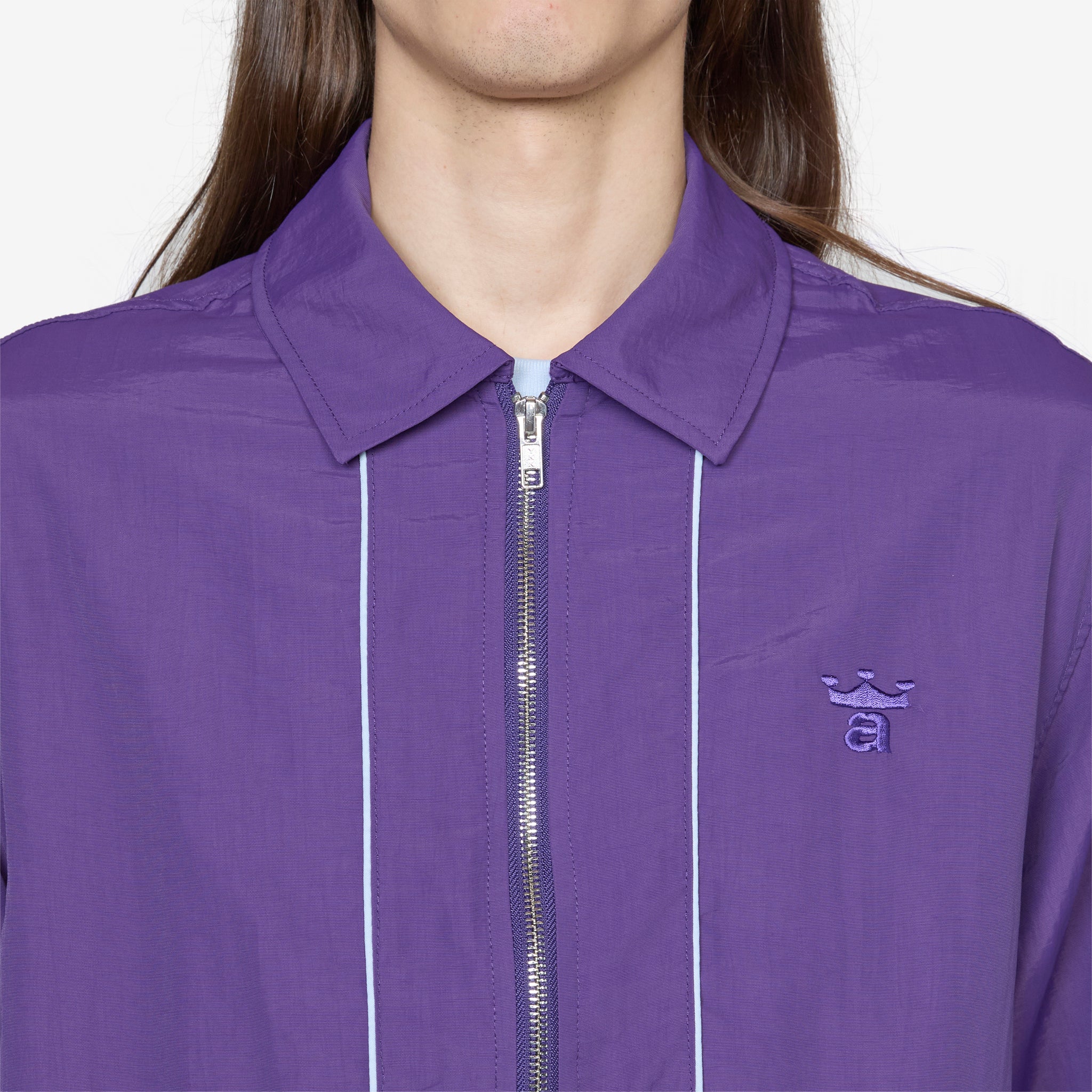 Classic Logo Coaches Jacket - Purple Windbreaker for Men & Women | Perfect for Outdoor Sports, Casual Wear & Team Uniforms