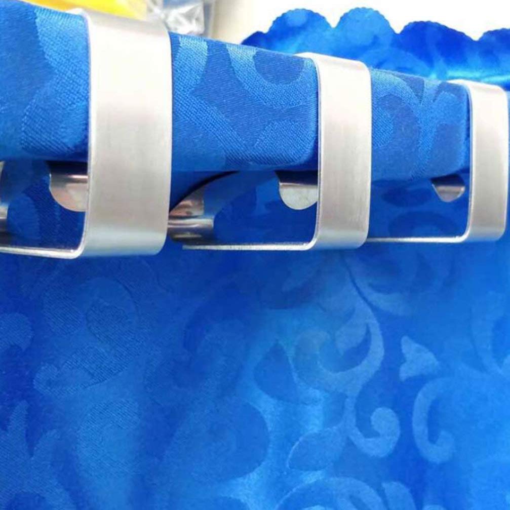 FOMIYES 4-Pack Table Skirt Clips - Heavy Duty Tablecloth Holders, Tablecloth Clamps for Securing Linens - Perfect for Weddings, Parties, and Banquets