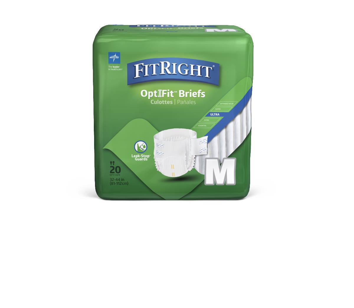 FitRight Ultra Absorbent Incontinence Briefs for Adults - Maximum Protection Overnight & Daytime Use - Comfortable & Disposable Underwear for Active Lifestyles - Ideal for Travel, Work & Home Care
