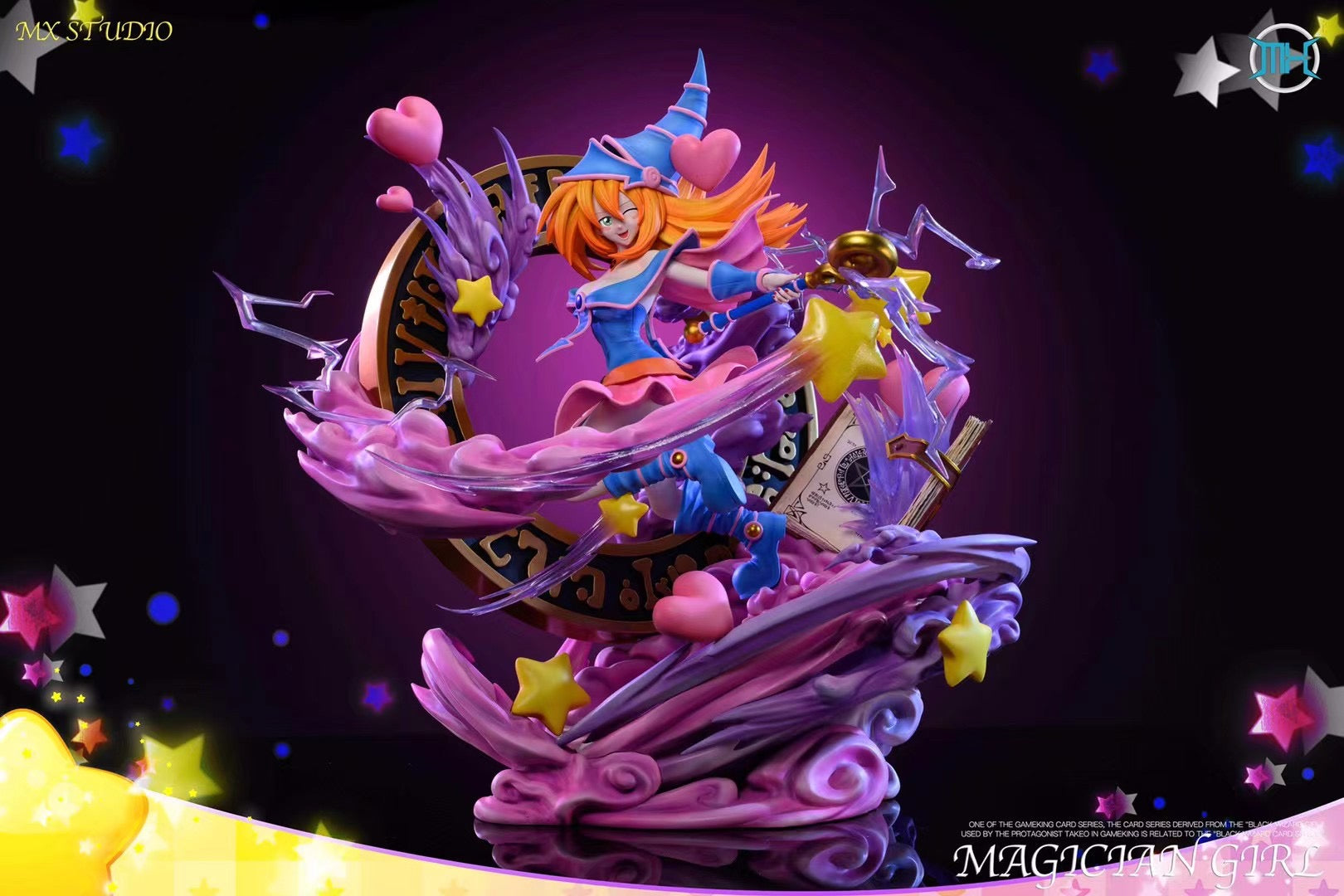 MX Studio Dark Magician Girl Anime Figure - Premium Collectible Yu-Gi-Oh! Character Statue for Display, Gifts & Cosplay | Perfect for Anime Fans, Gaming Rooms & Themed Decor