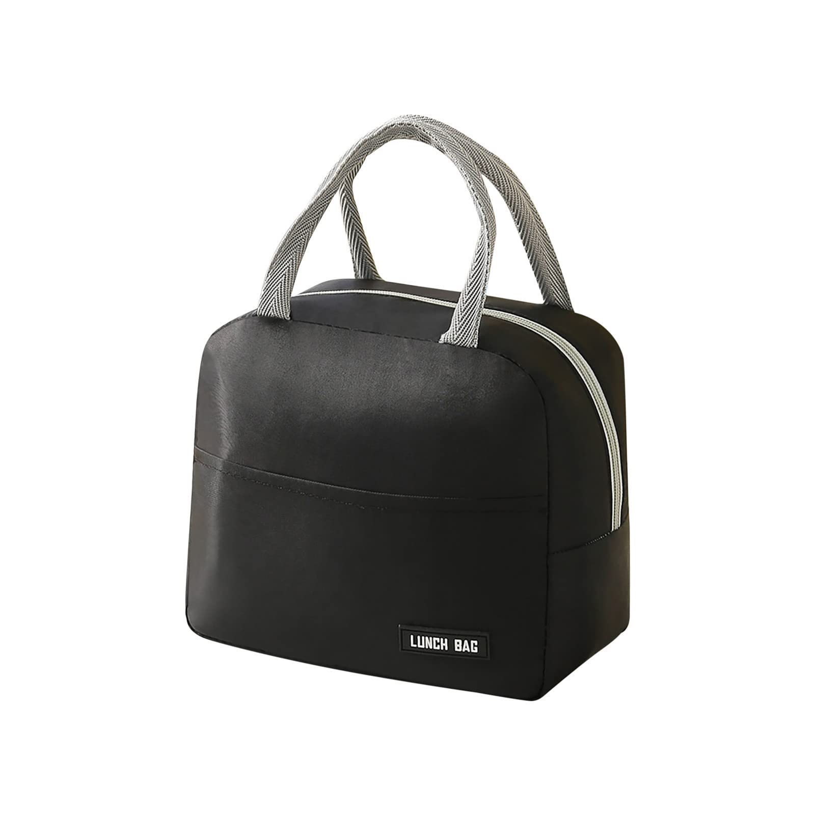 Insulated Lunch Bag for Women & Men - Thermal Tote with Front Pocket & Secure Zipper - Portable Student Lunch Box for Work, School & Picnics - Perfect for Office, College & Outdoor Activities