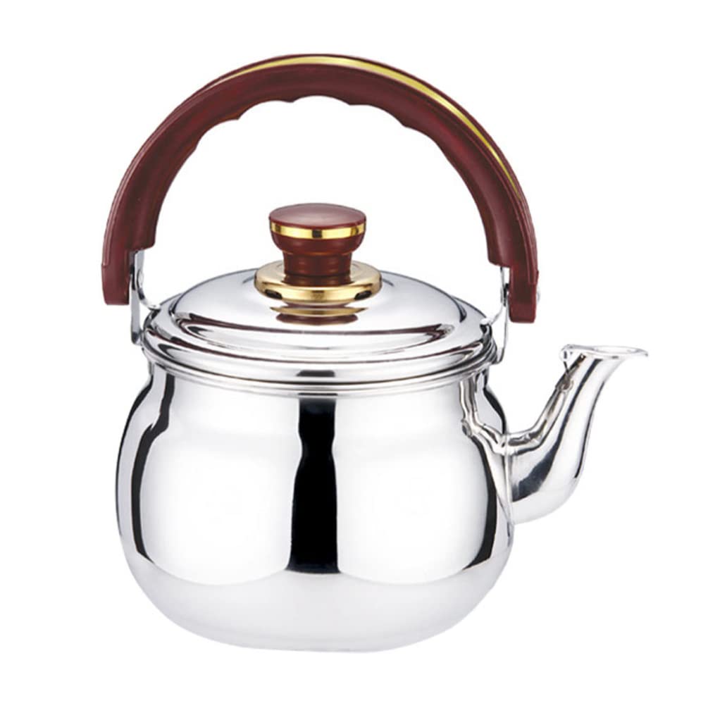 Wakauto Stainless Steel Whistling Tea Kettle - Ceramic Stovetop Teapot with Loud Whistle for Gas & Electric Stoves - Perfect for Home, Office & Outdoor Camping