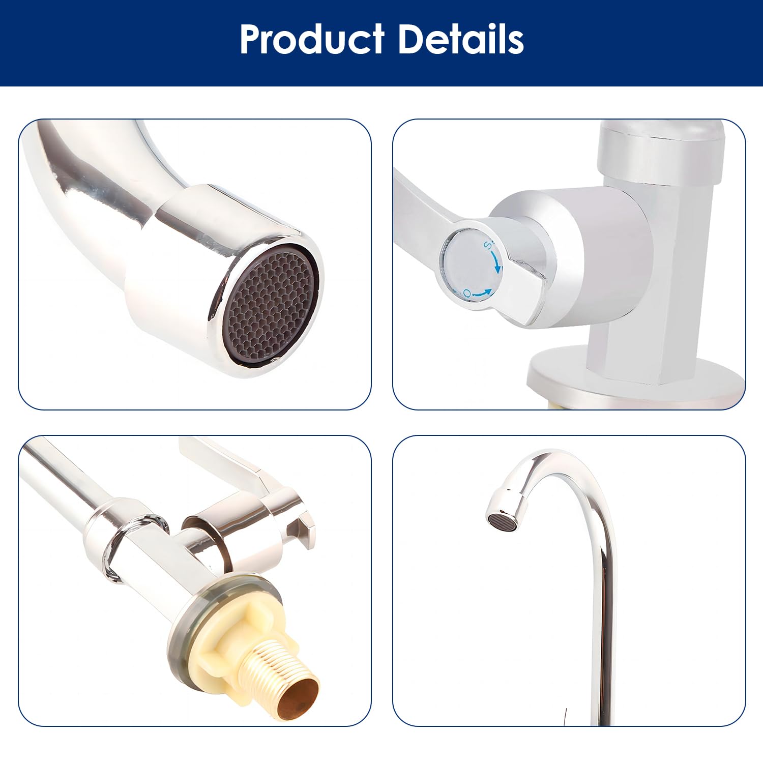 **G1/2 Single Cold Water Kitchen Faucet - High Arc Zinc Alloy Vertical Tap for Indoor & Outdoor Use - Perfect for Kitchen Sink, Garden, RV, and Camping**