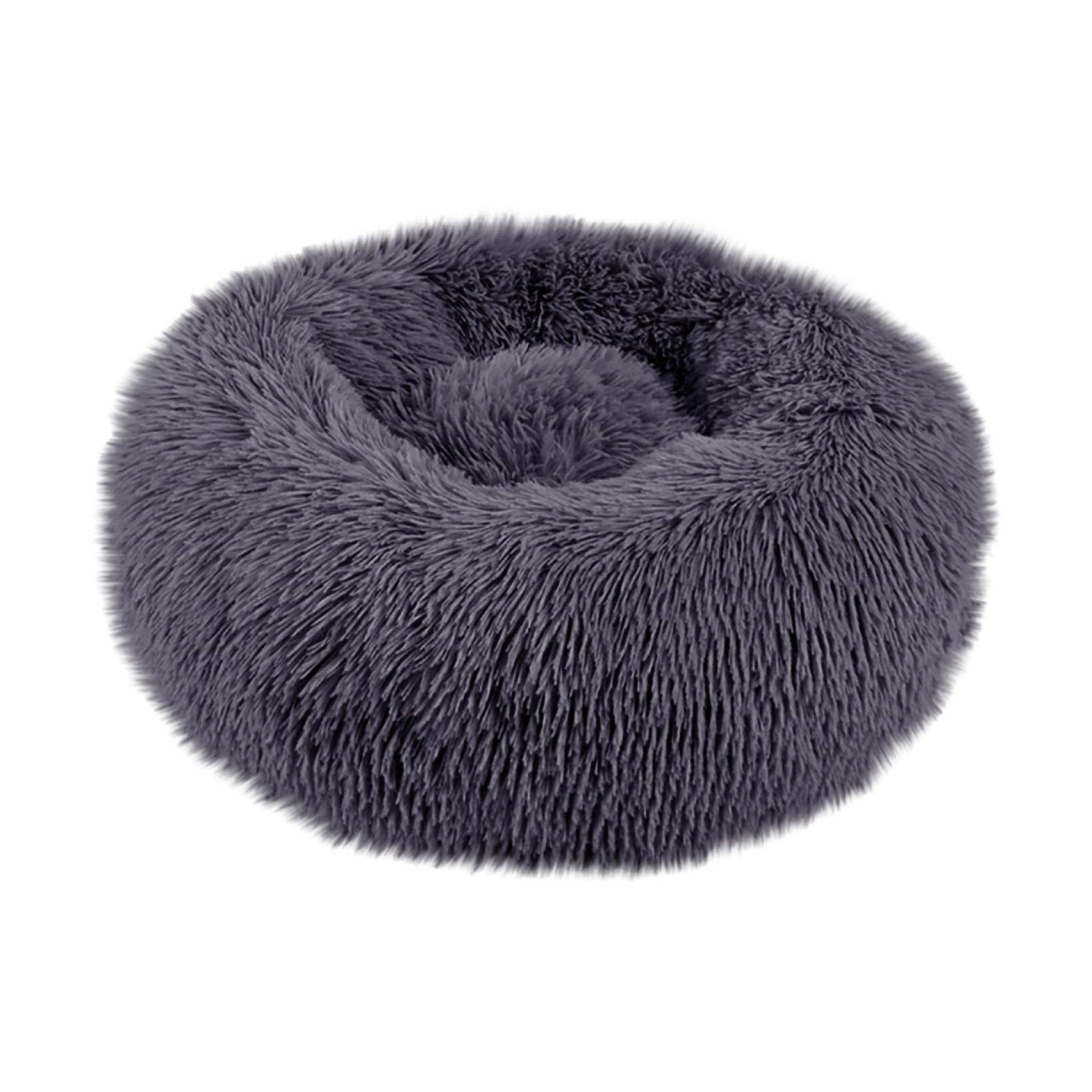 FeiFei66 Orthopedic Dog Bed for Small Medium Large Dogs - Plush Comfortable Pet Bed with Removable Washable Cover - Supportive Kennel Crate Mat for Deep Sleep - Dark Gray XL - Perfect for Home, Crate & Travel Use