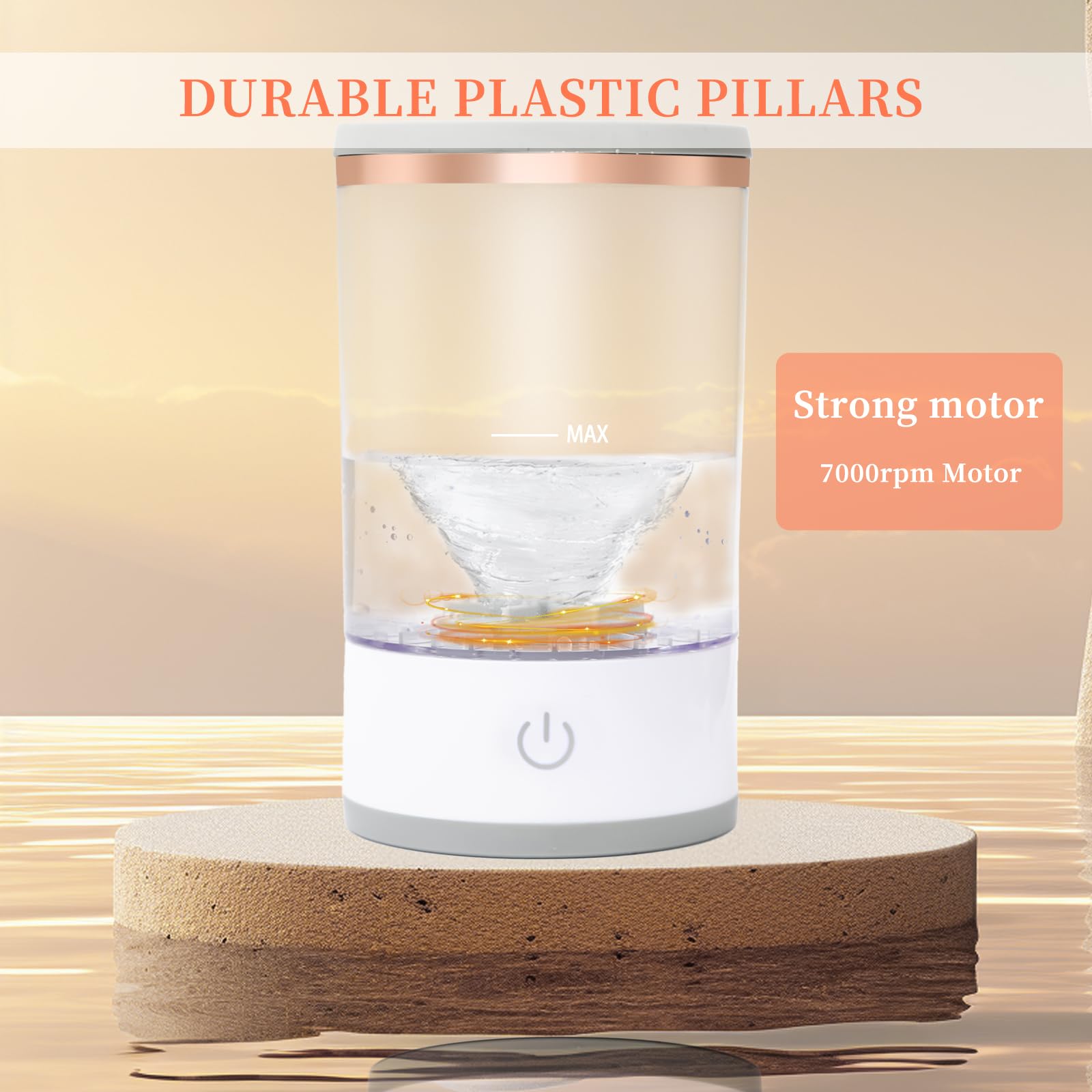 MOODTALK Automatic Electric Makeup Brush Cleaner - Multi-Functional & Energy Saving Cosmetic Brush Washer | Fast & Efficient Cleaning for Makeup Brushes, Beauty Blenders & Cosmetic Tools | Perfect for Home Salon, Professional Makeup Artists & Travel