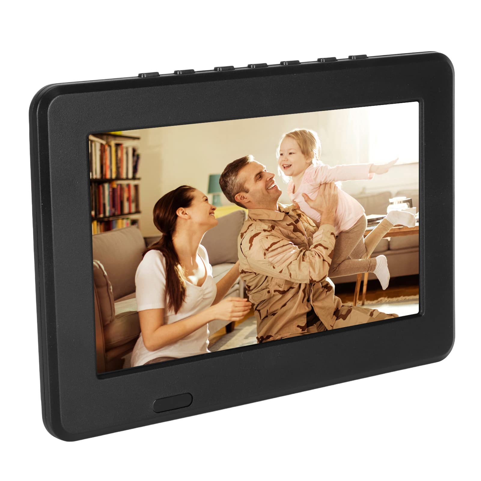 7 Inch Portable Digital TV with 1080P FHD LED Screen | Rechargeable Battery Powered Mini LCD TV Monitor for Car, Kids, Travel | Perfect for Road Trips, Camping & Emergency Use