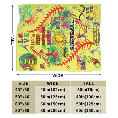 Ultra Lightweight Softball Blanket - 60