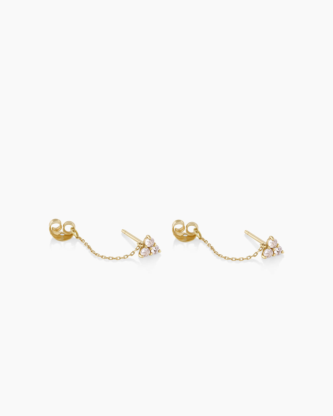 White Sapphire Huggie Earrings for Women - Elegant & Hypoallergenic Hoop Earrings for Everyday Wear & Special Occasions