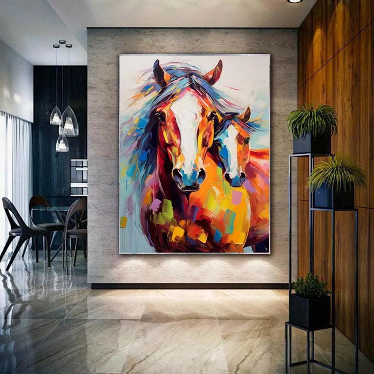 Animal Art Painting #AP157 - Handmade Wildlife Canvas Art for Home & Office Decor - Perfect for Living Room, Bedroom, or Gift