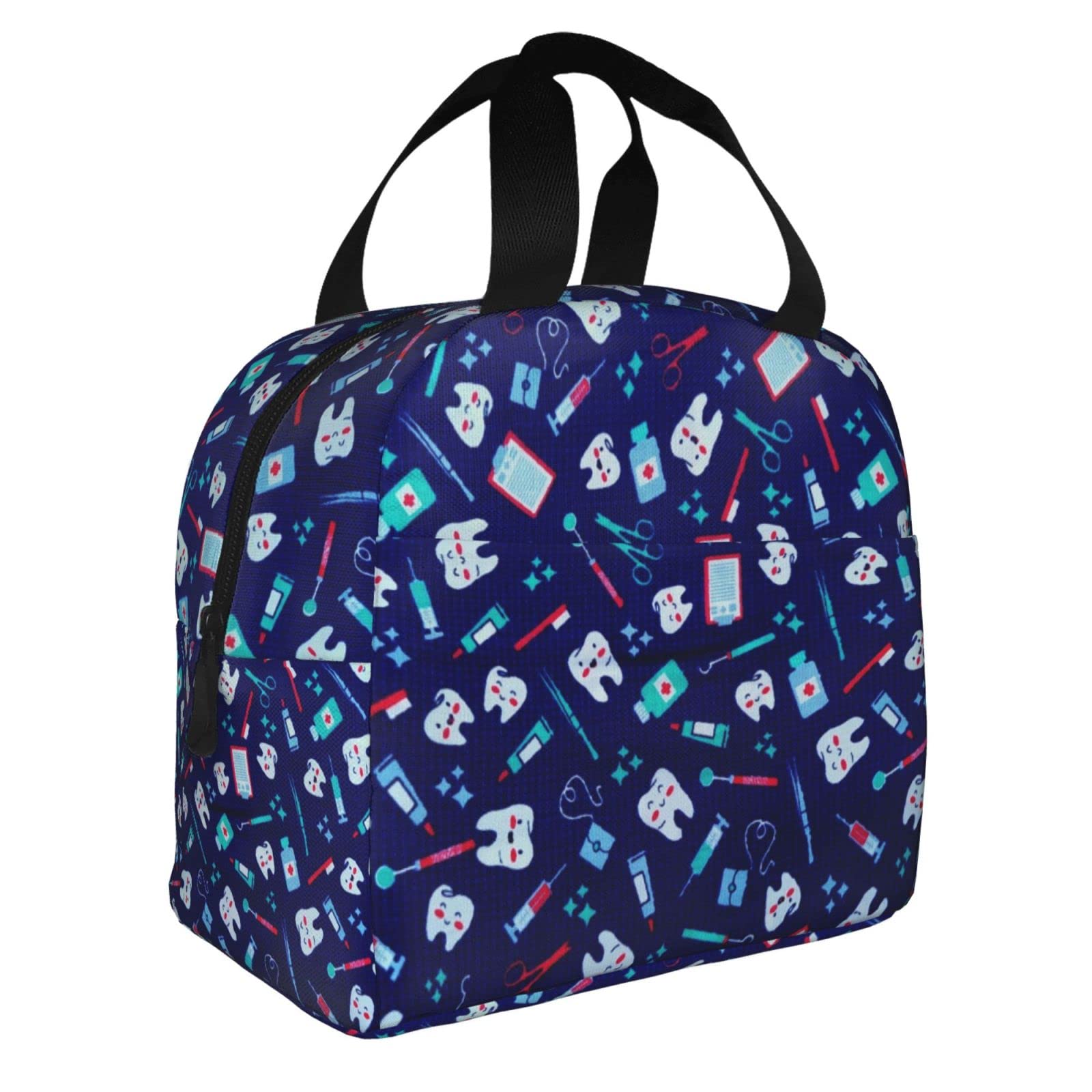 Insulated Lunch Bag for Women & Men - Thermal Cooler Tote for Work, Camping & Travel - Cute Picnic Pouch for Dental Hygienists & Professionals - Perfect for Office, Outdoor Adventures & Daily Commute