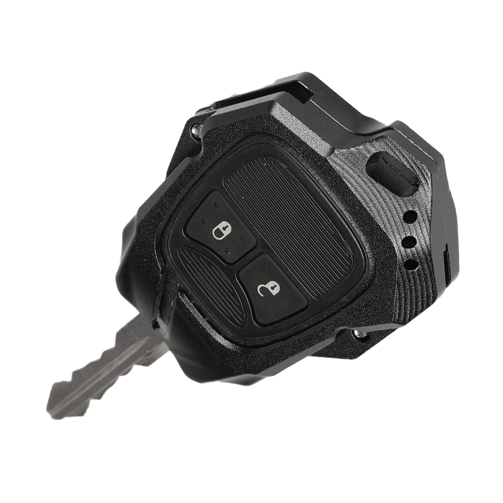 JeCar Aluminum Alloy Key Fob Cover Case for Jeep Wrangler JK JKU (2008-2017) - Durable Key Shell Protection Accessories | Perfect for Off-Road Adventures & Daily Use