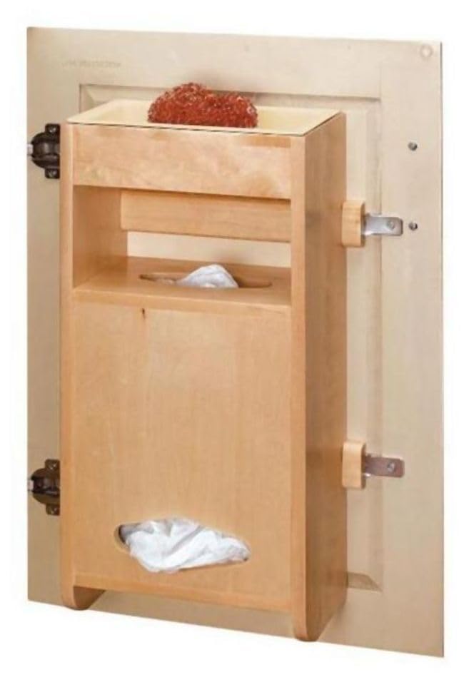Rev-A-Shelf 18-Inch Grocery Bag Holder - Under Cabinet Storage Organizer for Kitchen, Pantry, or Garage - Perfect for Plastic Bags & Reusable Shopping Bags
