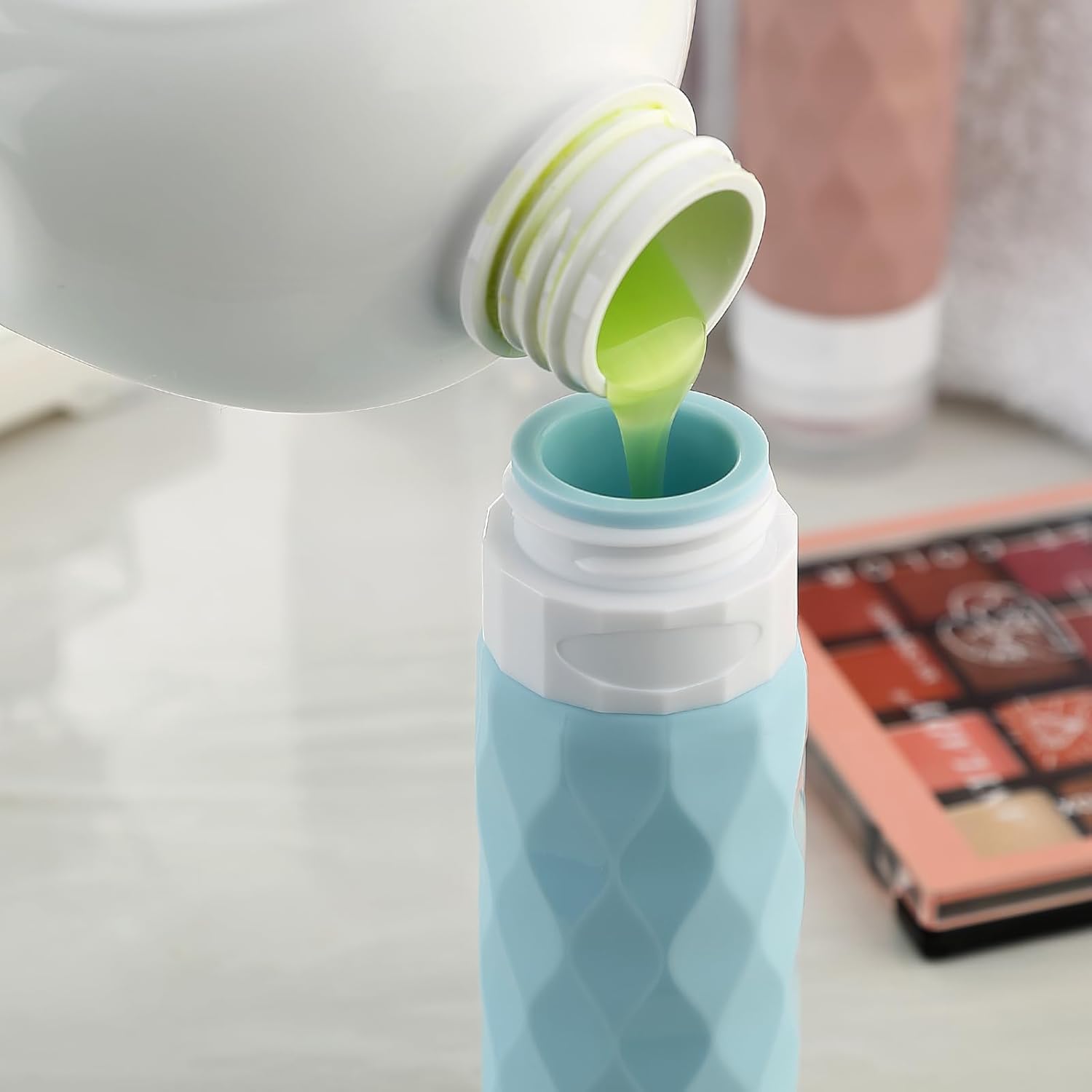 2-Piece 90ml Travel Bottles for Toiletries - BPA Free, Leak Proof & Squeezable Travel Size Containers - Perfect for Shampoo, Conditioner & Lotion - Ideal for Air Travel, Gym & Vacation Accessories