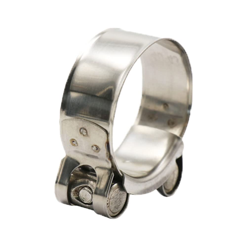 GZYF 1pc Stainless Steel Exhaust Pipe Muffler Clamp for 26-28mm Pipes - Universal Fit for Cars, Trucks & Motorcycles - Durable Automotive Exhaust System Repair Part
