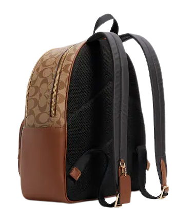 Coach Signature Canvas Court Backpack - Stylish & Durable Women's Backpack for Work, Travel & Everyday Use